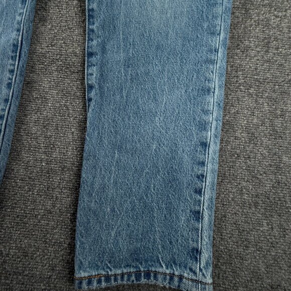 Levi's Premium Middy Straight Jeans Women 29 Blue Denim All Cotton Adult 31x30 - Picture 6 of 16